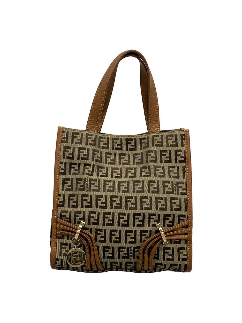 Fendi Zucchino Dark Brown Beige #305235F68B